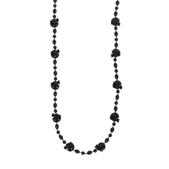 SB2791 36" Black Football Helmet Bead Necklace (Each) Beads