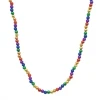 SB10625 36" 8mm Rainbow Handstrung Bead (Each) Beads 2 SB10625 36" 8mm Rainbow Handstrung Bead (Each) Beads