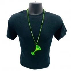 SB4125 Beads 36" 7mm Assorted Color Bead With Colored Martini Glass (Each) 20 SB4125 Beads 36