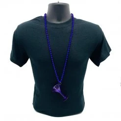 SB4125 Beads 36" 7mm Assorted Color Bead With Colored Martini Glass (Each) 19 SB4125 Beads 36