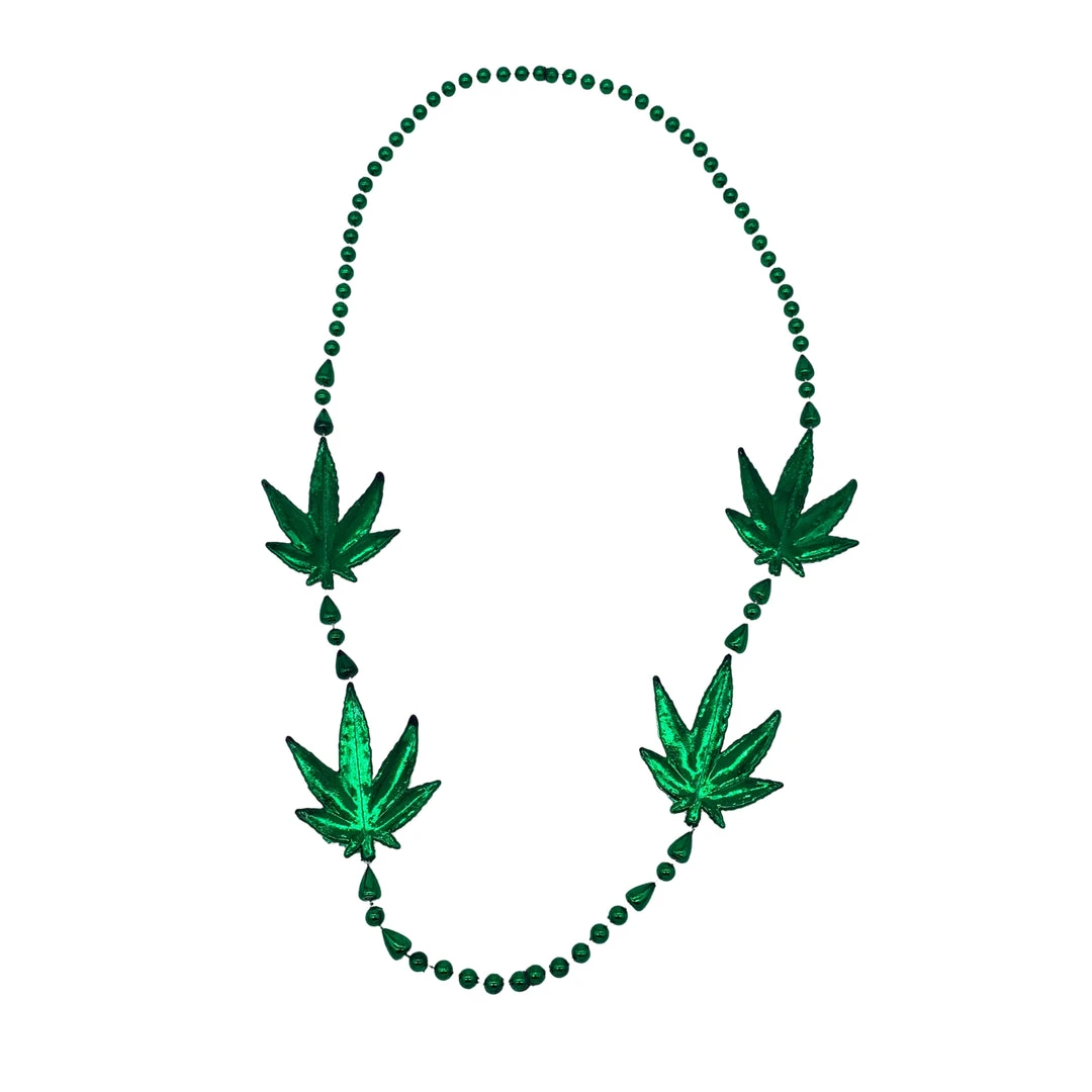 SB4958 42" Metallic Green Mystery Leaf Bead (Each) Beads 4 SB4958 42" Metallic Green Mystery Leaf Bead (Each) Beads