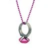 SB10625 33" 7mm Hot Pink Jumbo Diamond Ring Necklace (Each) 1 SB10625 33" 7mm Hot Pink Jumbo Diamond Ring Necklace (Each)