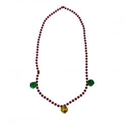 SB5416 Beads 33" 7mm With 3 Piece 20mm Jingle Bells - 3 Colors (Each) 14 SB5416 Beads 33