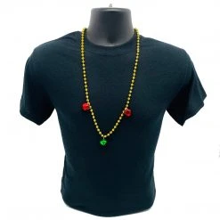 SB5416 Beads 33" 7mm With 3 Piece 20mm Jingle Bells - 3 Colors (Each) 19 SB5416 Beads 33