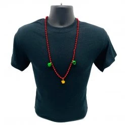 SB5416 Beads 33" 7mm With 3 Piece 20mm Jingle Bells - 3 Colors (Each) 17 SB5416 Beads 33