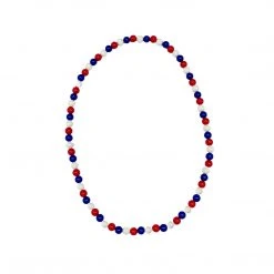 Sale Beads Red, White And Blue Bead Necklace (Each)