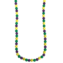 SB10625 Purple, Green And Yellow Beaded Necklace (Each)