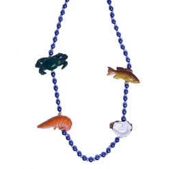 SB26550 Beads 42" Crab, Fish, Shrimp And Clam Necklace (Each)