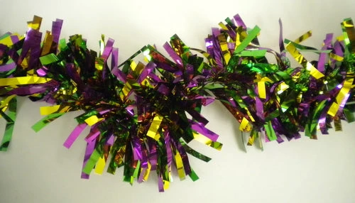 Mardi Gras Spot Metallic Mardi Gras Garland Twist 25' X 5" (Each) Petal Paper 3 Mardi Gras Spot Metallic Mardi Gras Garland Twist 25' X 5" (Each) Petal Paper