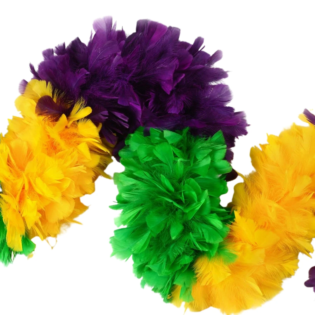 Plush Appeal, LLC Party Supplies 6' Purple, Green And Gold Sectional Boa (Each) 5 Plush Appeal, LLC Party Supplies 6' Purple, Green And Gold Sectional Boa (Each)