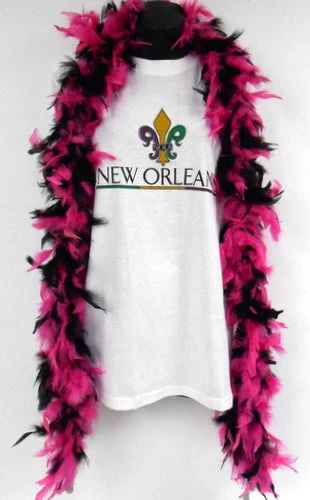 Plush Appeal, LLC Party Supplies 6' Black And Hot Pink Boa (Each) 6 Plush Appeal, LLC Party Supplies 6' Black And Hot Pink Boa (Each)