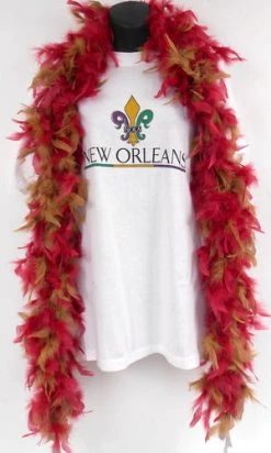 Sale 6' Red And Gold Boa (Each) Party Supplies