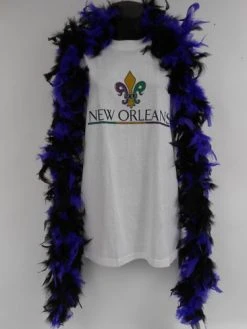 Plush Appeal, LLC 6' Black And Purple Boa (Each) Party Supplies
