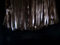 Mardi Gras Spot Petal Paper Brown Vinyl Fringe 15" X 10' (Pack)