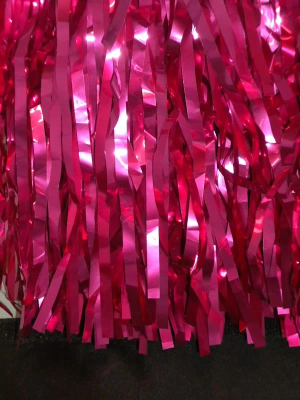 Mardi Gras Spot Cerise Metallic Fringe - 15" X 10' (Pack) Petal Paper Mardi Gras Spot Cerise Metallic Fringe - 15" X 10' (Pack) Petal Paper