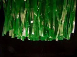 Mardi Gras Spot Dark Green Vinyl Fringe 15" X 10' (Pack)