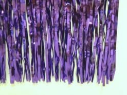 Mardi Gras Spot Party Supplies Purple Metallic Fringe - 15" X 10 (Pack)