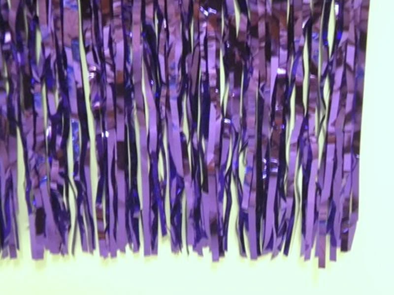 Mardi Gras Spot Party Supplies Purple Metallic Fringe - 15" X 10 (Pack) 3 Mardi Gras Spot Party Supplies Purple Metallic Fringe - 15" X 10 (Pack)