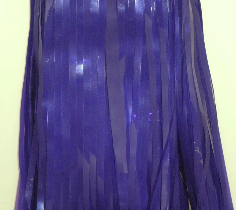 Mardi Gras Spot Purple Vinyl Fringe 15" X 10' (Pack) Petal Paper 3 Mardi Gras Spot Purple Vinyl Fringe 15" X 10' (Pack) Petal Paper