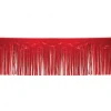 Mardi Gras Spot RED METALLIC FRINGE 15 INCH X 10 FEET (PACK) Party Supplies