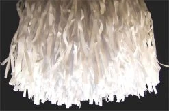 Mardi Gras Spot WHITE VINYL FRINGE 15 INCH X 10 FEET (Pack)