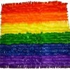 Mardi Gras Spot Finger Petal Paper Rainbow Vinyl 30' X 3' (Roll)