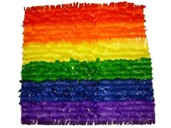 Mardi Gras Spot Finger Petal Paper Rainbow Vinyl 30' X 3' (Roll)