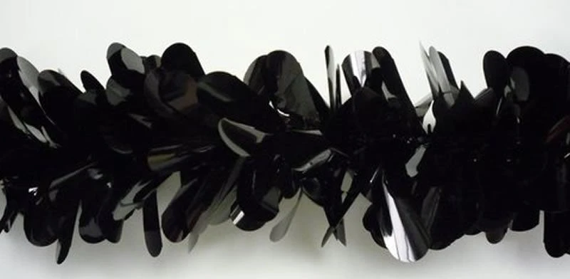 Mardi Gras Spot Petal Festooning Black Metallic 4" X 48' (Pack) Petal Paper 3 Mardi Gras Spot Petal Festooning Black Metallic 4" X 48' (Pack) Petal Paper