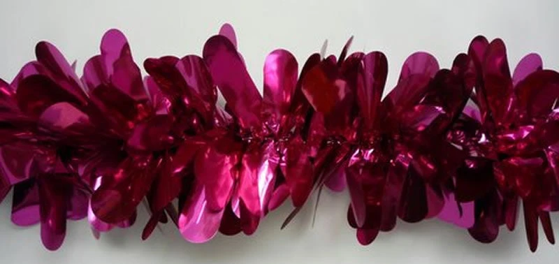 Mardi Gras Spot Petal Festooning Cerise Metallic 4" X 48' (Pack) 3 Mardi Gras Spot Petal Festooning Cerise Metallic 4" X 48' (Pack)