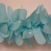 Mardi Gras Spot Petal Festooning Light Blue Vinyl 4" X 48' (Pack) Party Supplies
