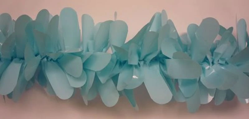 Mardi Gras Spot Petal Festooning Light Blue Vinyl 4" X 48' (Pack) Party Supplies 3 Mardi Gras Spot Petal Festooning Light Blue Vinyl 4" X 48' (Pack) Party Supplies