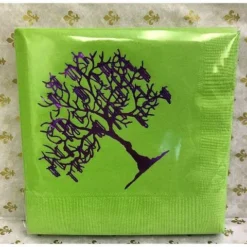 - No Manufacturer - Tableware Mardi Gras Bead Tree Beverage Napkin (Pack Of 25)