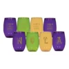 Plush Appeal "NOLA Carnival Time & Wine" 16oz Stemless Wine (Pack Of 6) 2 Plush Appeal "NOLA Carnival Time & Wine" 16oz Stemless Wine (Pack Of 6)