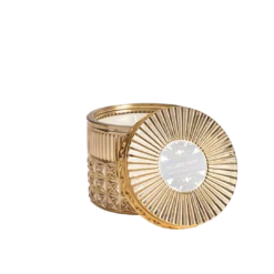 MGSPOT Gifts & Apparel Capri Blue Exotic Blossom & Basil Gilded Muse Faceted Jar Candle, 11oz (Each)