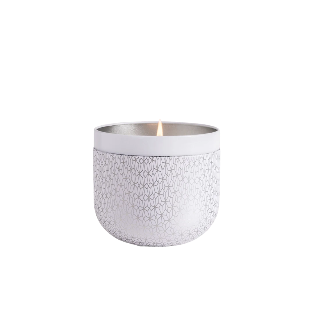 MGSPOT Capri Blue Volcano White Opal Gilded Candle Tin, 11oz (Each) 4 MGSPOT Capri Blue Volcano White Opal Gilded Candle Tin, 11oz (Each)