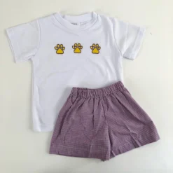 Sale LSU Paw Print Short Set (Set) Gifts & Apparel