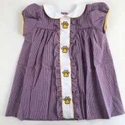 Sale Purple Gingham Dress With Paw Prints (Each) 5 Sale Purple Gingham Dress With Paw Prints (Each)