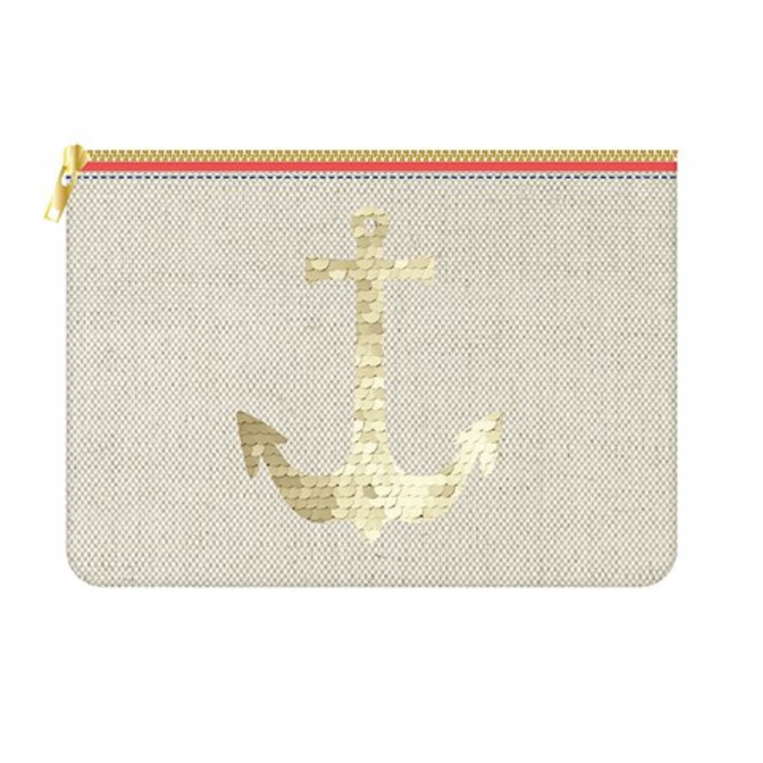 Plush Appeal, LLC Gifts & Apparel 6" Anchor Cosmetic Bag (Each) 3 Plush Appeal, LLC Gifts & Apparel 6" Anchor Cosmetic Bag (Each)