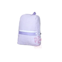 Plush Appeal, LLC Mint Lilac Seersucker Small Backpack (Each) Gifts & Apparel