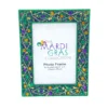 Plush Appeal, LLC 5" X 7" Criss Cross Mardi Gras Picture Frame (Each) 1 Plush Appeal, LLC 5" X 7" Criss Cross Mardi Gras Picture Frame (Each)