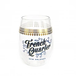 Plush Appeal, LLC Gifts & Apparel French Quarter Stemless Wine Glass (Each)