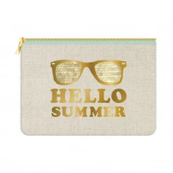 Plush Appeal, LLC Bags 6" Hello Summer Cosmetic Bag (Each)