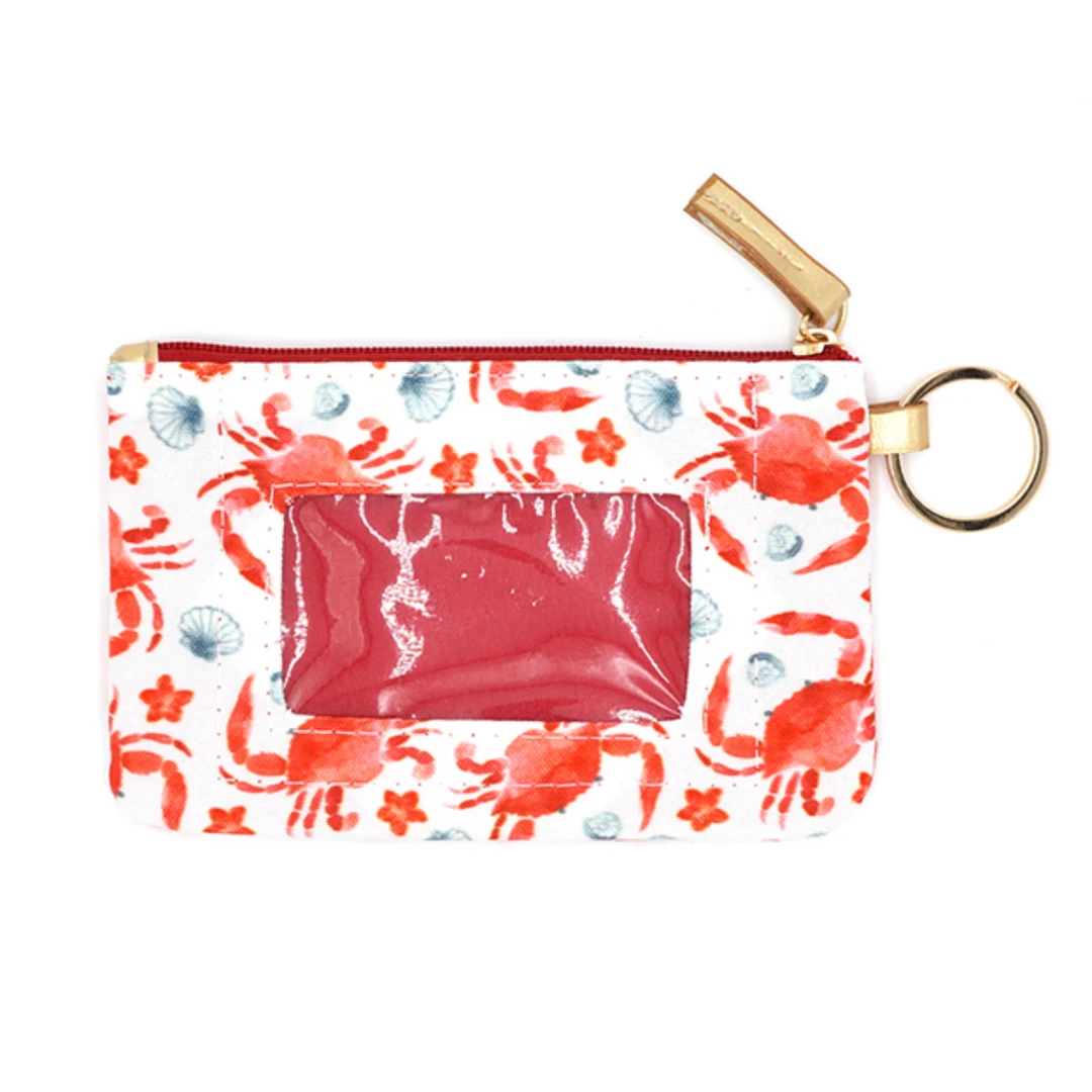 - No Manufacturer - Crab Patterned ID Wallet With Detachable Lanyard - 5.25" X 3.5" (Each) Bags 4 - No Manufacturer - Crab Patterned ID Wallet With Detachable Lanyard - 5.25" X 3.5" (Each) Bags