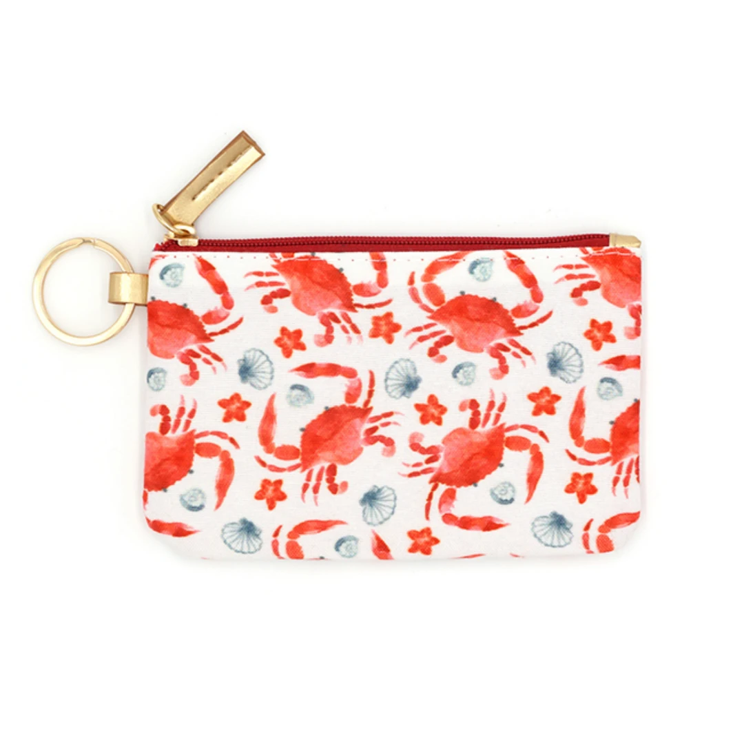 - No Manufacturer - Crab Patterned ID Wallet With Detachable Lanyard - 5.25" X 3.5" (Each) Bags 5 - No Manufacturer - Crab Patterned ID Wallet With Detachable Lanyard - 5.25" X 3.5" (Each) Bags