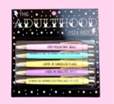 - No Manufacturer - Adulthood Pen Set (5 Pack) Party Supplies
