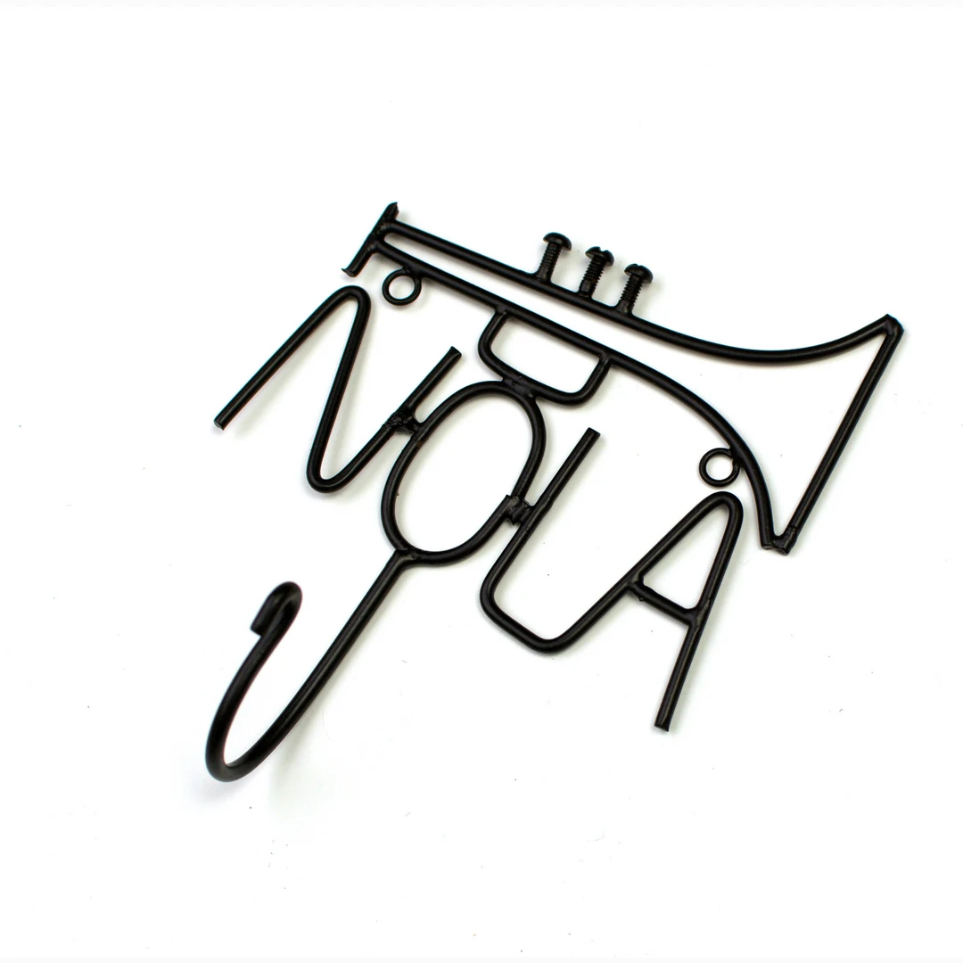 - No Manufacturer - Home Decor NOLA Metal Wall Hook (Each) 4 - No Manufacturer - Home Decor NOLA Metal Wall Hook (Each)