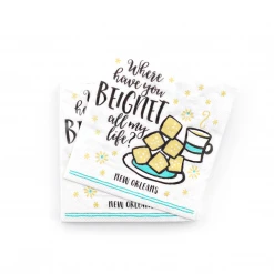 - No Manufacturer - Where Have You Beignet Cocktail Napkin (Each) Cups & Drinkware