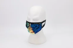 Sale Gifts & Apparel Multi Color Sequins On Black Mask With Adjustable Straps (Each)