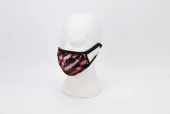 Sale Gifts & Apparel Pink And Black Zebra Stripe Sequins On Black Mask With Adjustable Straps (Each)