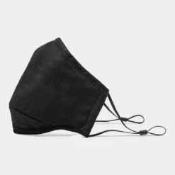 Sale Black Cotton Mask With Adjustable Ear Straps (Each)